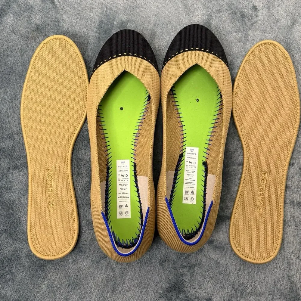 Rothy’s The Loafer Camel Captoe Women’s Size 10